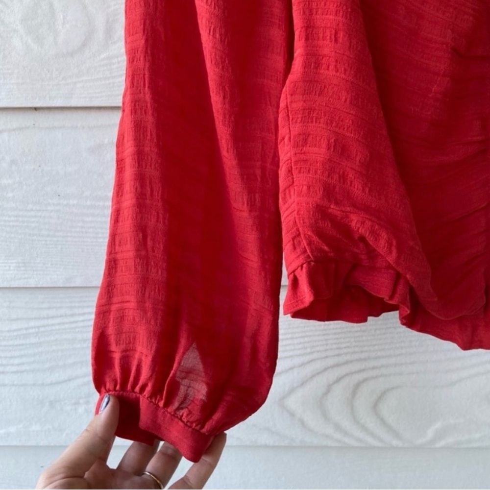 100% Silk corset INTERMIX LILLIAN SHIRRED SILK BLOUSE - Picture 5 of 8